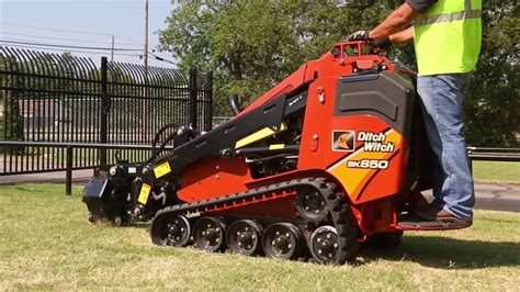 ditch witch 850 mini skid steer|walk behind mini skid steer.